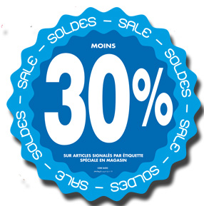 Stickers Soldes -30% (kit de 2)