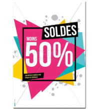 Affiche Soldes Triangle