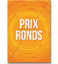 Affiche Prix ronds orange