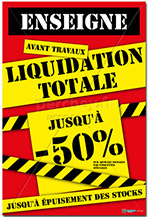 Affiches Liquidation Personnalisable
