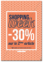 Affiche Promotion shopping week