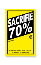 Etiquette Sacrifié -70%