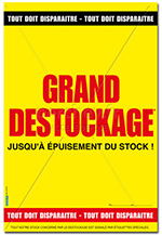 Affiche Grand Destockage