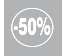 Stickers Lettres découpées - 50 %