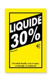 Etiquette Liquidé 30%