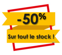 STICKER 61X50 -50% SUR TOUT LE STOCK KIT DE 2